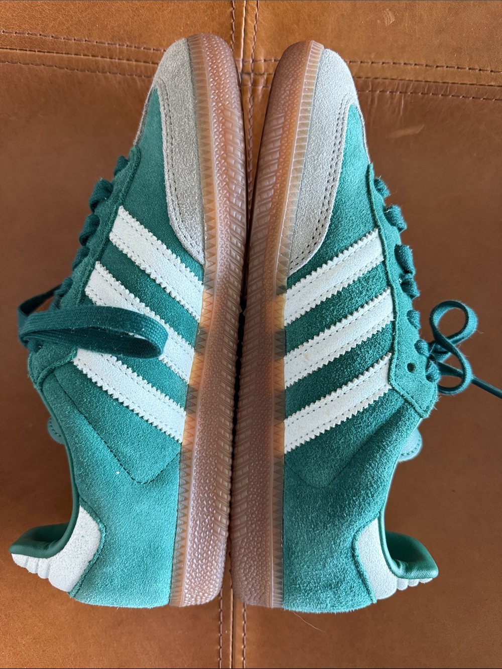 Adidas Samba OG sneakers in the "Collegiate Green" colorway Sz 5.5 - Picture 8 of 11